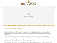 Tablet Screenshot of hotelmaxrealty.com